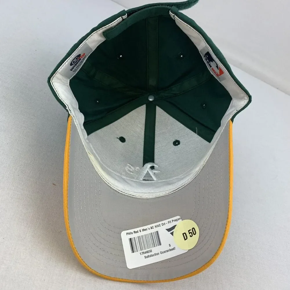 Oakland‎ Athletics Youth Adjustable Strap Outdoor Cap Green Yellow